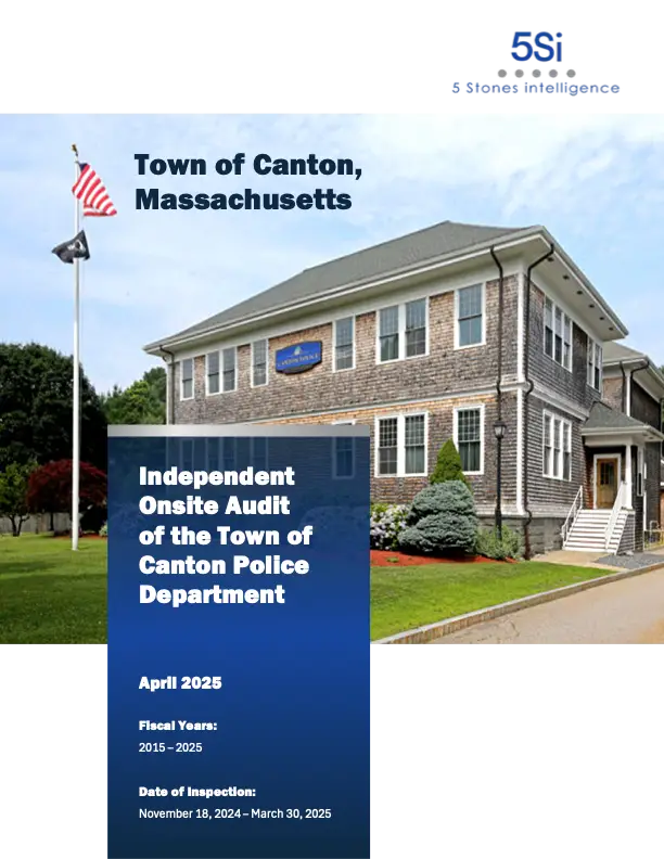 Town of Canton Police Department Independent Audit